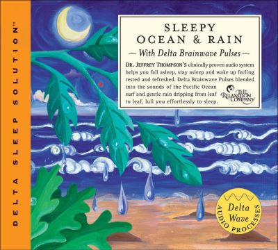 Sleepy ocean and rain with delta brainwave pulses