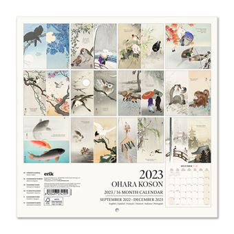 Calendrier mural 2023 Ohara Koson