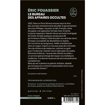 Le Bureau des affaires occultes (Tome 1)