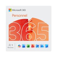 Microsoft 365 Personnel 1 utilisateur Abonnement 12 mois Téléchargement