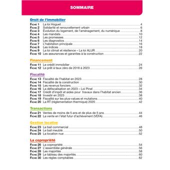 Top actuel Droit de l'immobilier 2023 - 2024