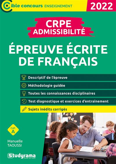 Épreuve écrite de Français CRPE Admissibilité - Manuelle Taoussi - broché