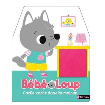 Bébé Loup cache-cache dans la maison