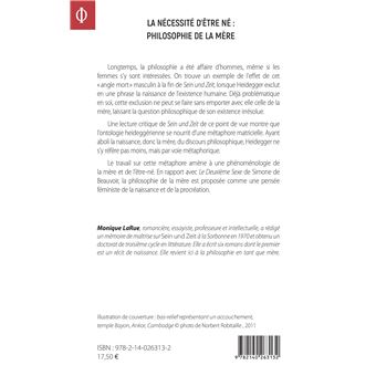 La nécessité d'être né : Philosophie de la mère