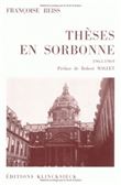 Thèses en Sorbonne (1963-1969)