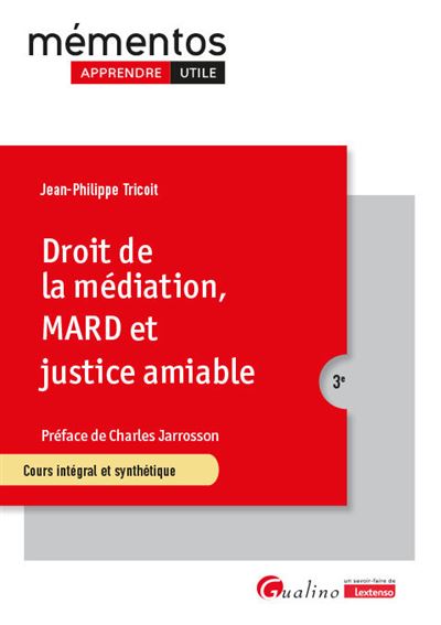 Droit de la médiation et de la résolution amiable