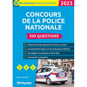 Concours de la police nationale – 200 questions (Toutes catégories – Édition 2022-2023)