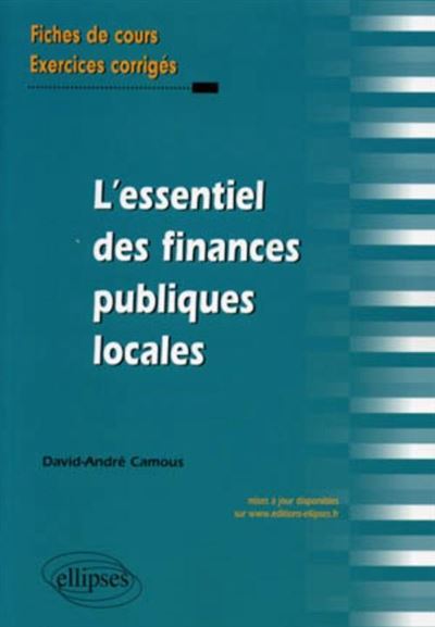 L'essentiel des finances publiques locales