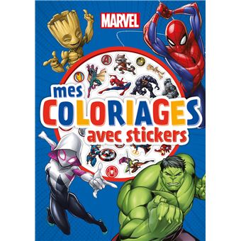 MARVEL - Mes coloriages avec stickers