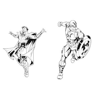 MARVEL - Mes coloriages avec stickers