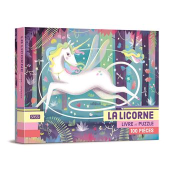 La licorne  Livre et puzzle de 100 pièces