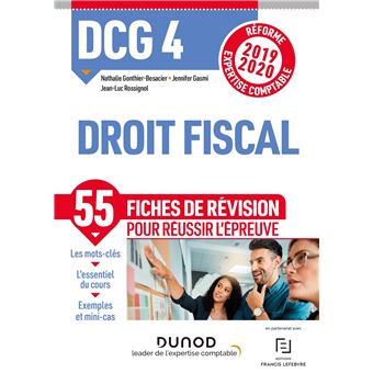 DCG 4 Droit fiscal - Fiches de révision - Réforme 2019/2020