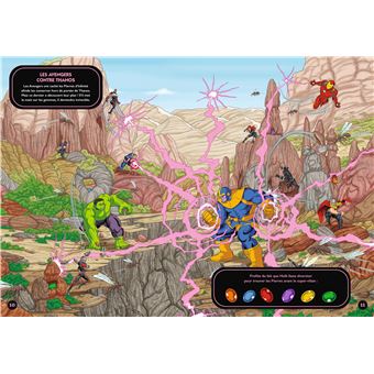 MARVEL - Où se cachent les héros Marvel ? - Cherche et trouve