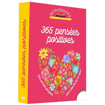 Almabook 365 Pensees Positives Broche Editions 365 Achat Livre Fnac