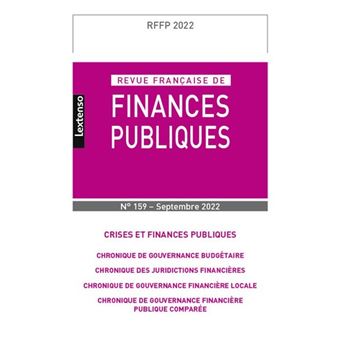 Revue Française de Finances Publiques  N°159-2022