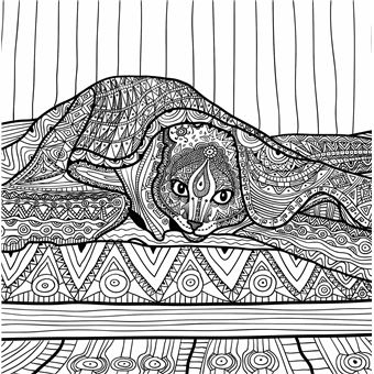 Chats Zen - Je médite, je colorie, je dessine