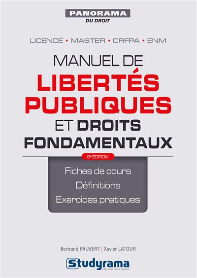 Manuel de libertés publiques et droits fondamentaux - Xavier Latour - broché