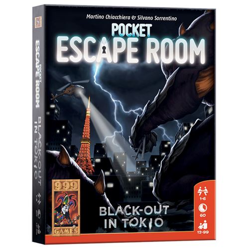 Jeu De Société Pocket Escape Room: Black-Out In Tokio 999 Games Version en Néerlandais
