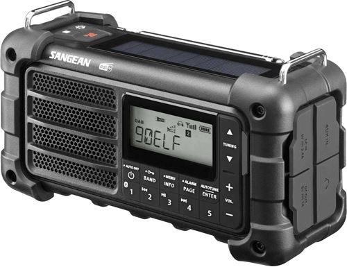 Sangean MMR-99 - Bluetooth - Handcrank - Solar Radio - DAB/DAB+/FM - Mono - schwarz
