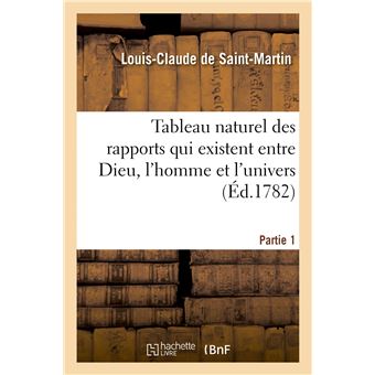 Tableau naturel des rapports qui existent entre Dieu, l'homme et l'univers. Partie 1