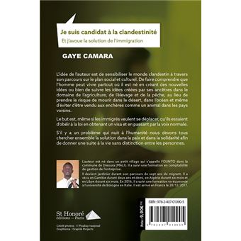 Je suis candidat à la clandestinité