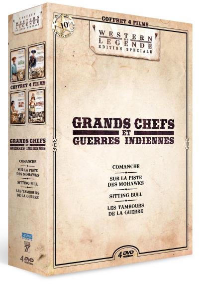 Coffret Grands chefs et guerres indiennes 4 films DVD