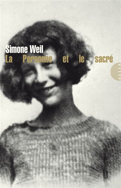 La personne et le sacre - Simone Weil - broché