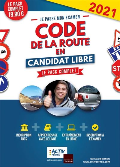 Code de la route 2021 en candidat libre -  Collectif - broché
