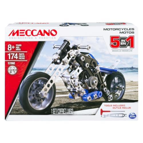 Jeu de construction Meccano Motos 5 modèles