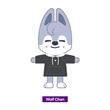 Peluche stray kids skzoo plush original ver. wolf chan/skz s