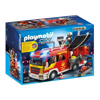 PLAYMOBIL 5363 Fourgon Pompier Gyrophare - Playmobil - Achat