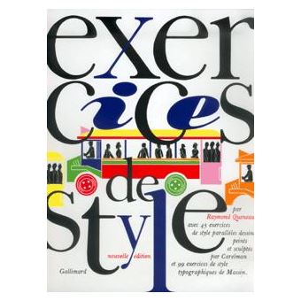 Exercices de style - broché - Raymond Queneau, Massin ...