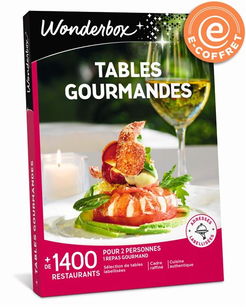 E-coffret Wonderbox Tables gourmandes