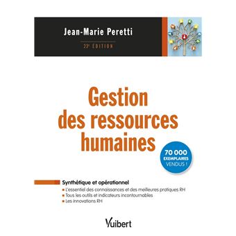 Gestion Des Ressources Humaines Broche Jean Marie Peretti Achat Livre Ou Ebook Fnac