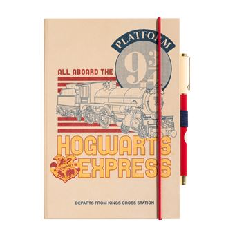 Carnet A5 Premium avec stylo Harry Potter Quai 9 3/4