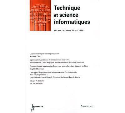 Technique et science informatiques rsti serie tsi vol.21 n.