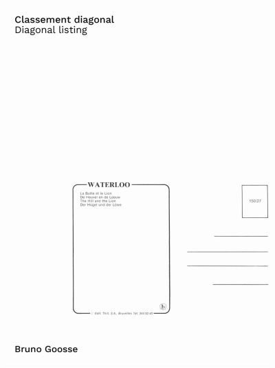 CLASSEMENT DIAGONAL DIAGONAL LISTING WATERLOO (FR.ANGLAIS)