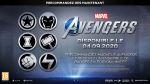 Bonus de commande Badges Marvel’s Avengers Edition Limitée