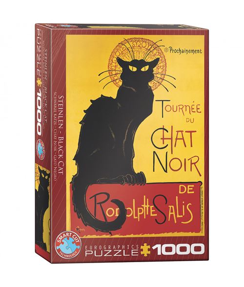 Puzzle Steinlen- Chat Noir  Loisirs Nouveaux 1000 Pièces
