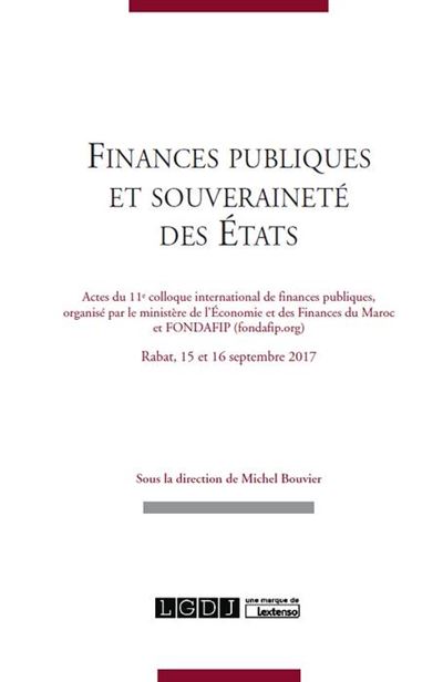 Finances publiques et souverainete des etats