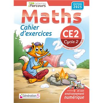 Cahier d'exercices iParcours maths CE2 (édition 2025)