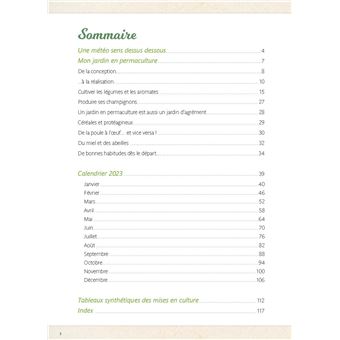 Calendrier 2023 de la permaculture