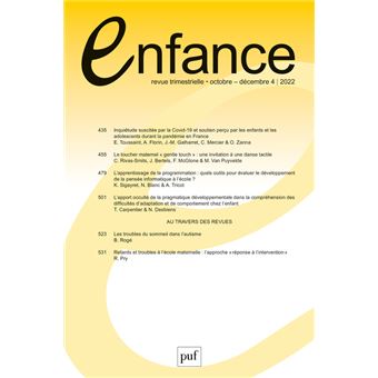 Enfance 2022, n.74(4)