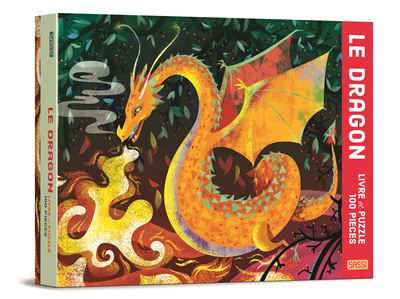 Livre et puzzle de 100 pièces le dragon