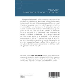 Fondement philosophique et social du socialisme