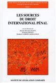 Les sources du droit international pénal