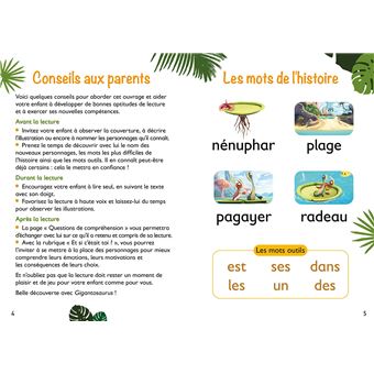 GIGANTOSAURUS 1ères lectures le cours de natation