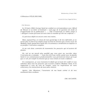 Correspondance