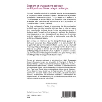Élections et changement politique en République démocratique du Congo