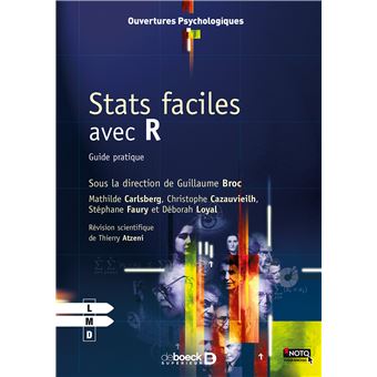 Stats Faciles Avec R Guide Pratique Pour La Recherche Broche Guillaume Broc Mathilde Carlsberg Christophe Cazauvieilh Achat Livre Fnac
